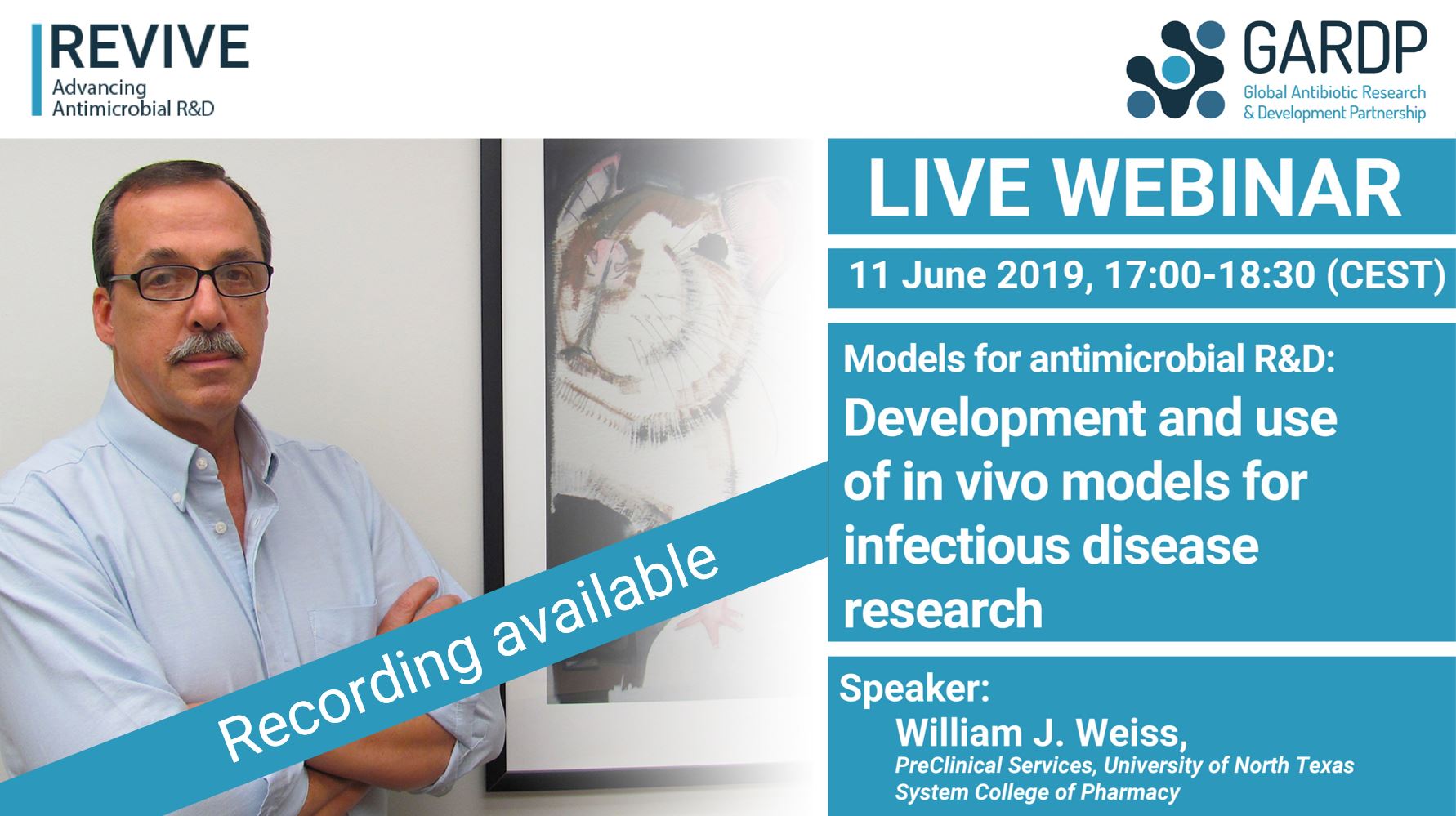 Models for antimicrobial R&D: Development and use of in vivo models for infectious disease research