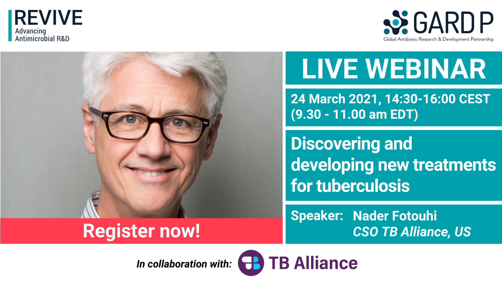 GARD P Webinar Discovering and developing new treatments for tuberculosis