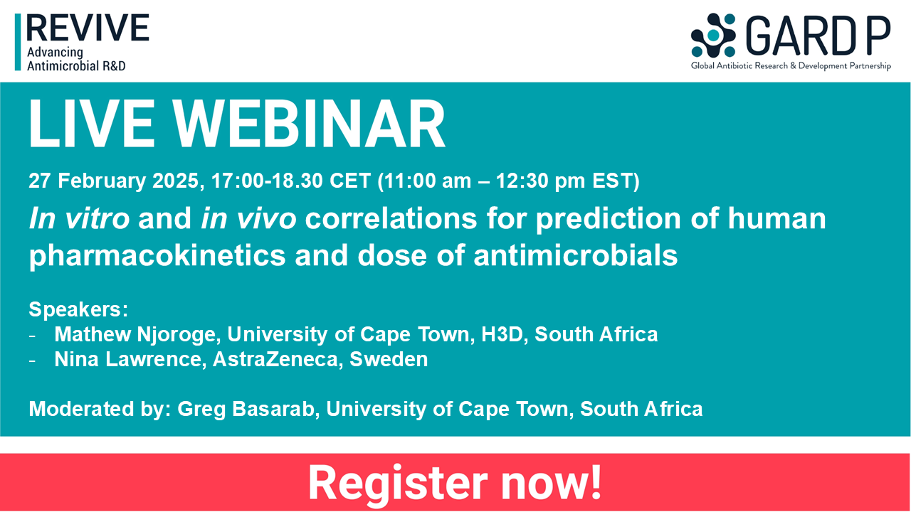 In vitro and in vivo correlations for prediction of human pharmacokinetics and dose of antimicrobials