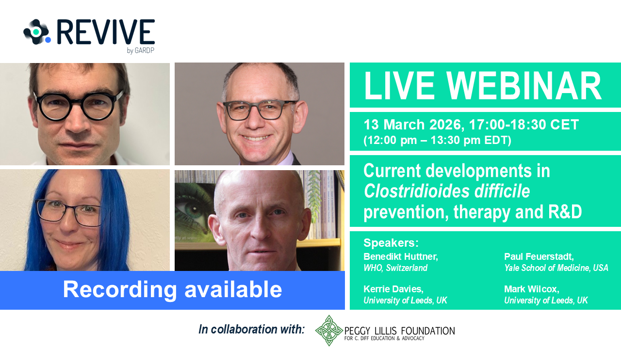 Current developments in <i>Clostridioides difficile</i> prevention, therapy and R&D